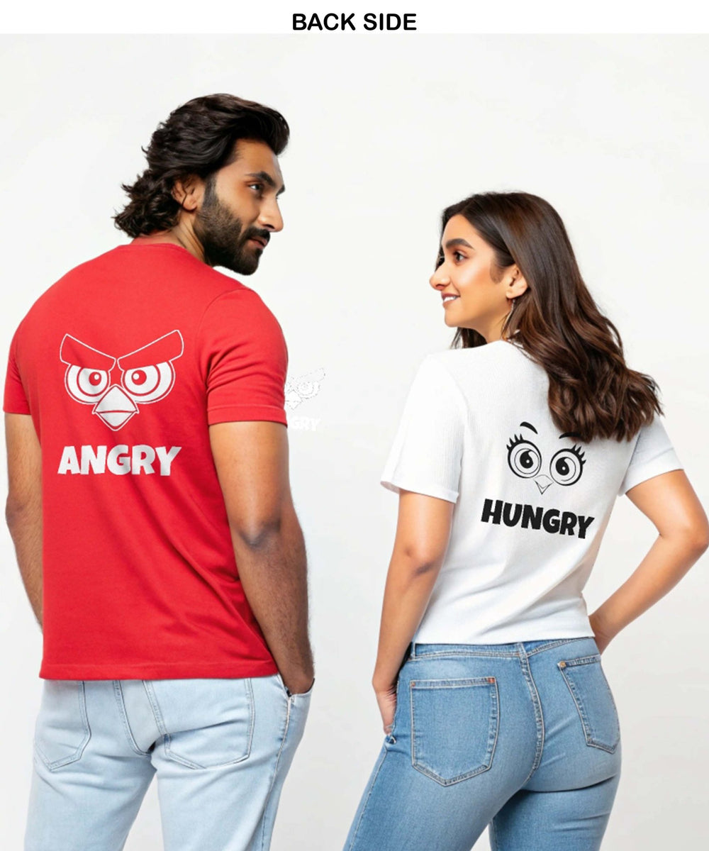 Angry Hungry - Couple T-shirts Mix (Pack of 2) - Letshandcraft