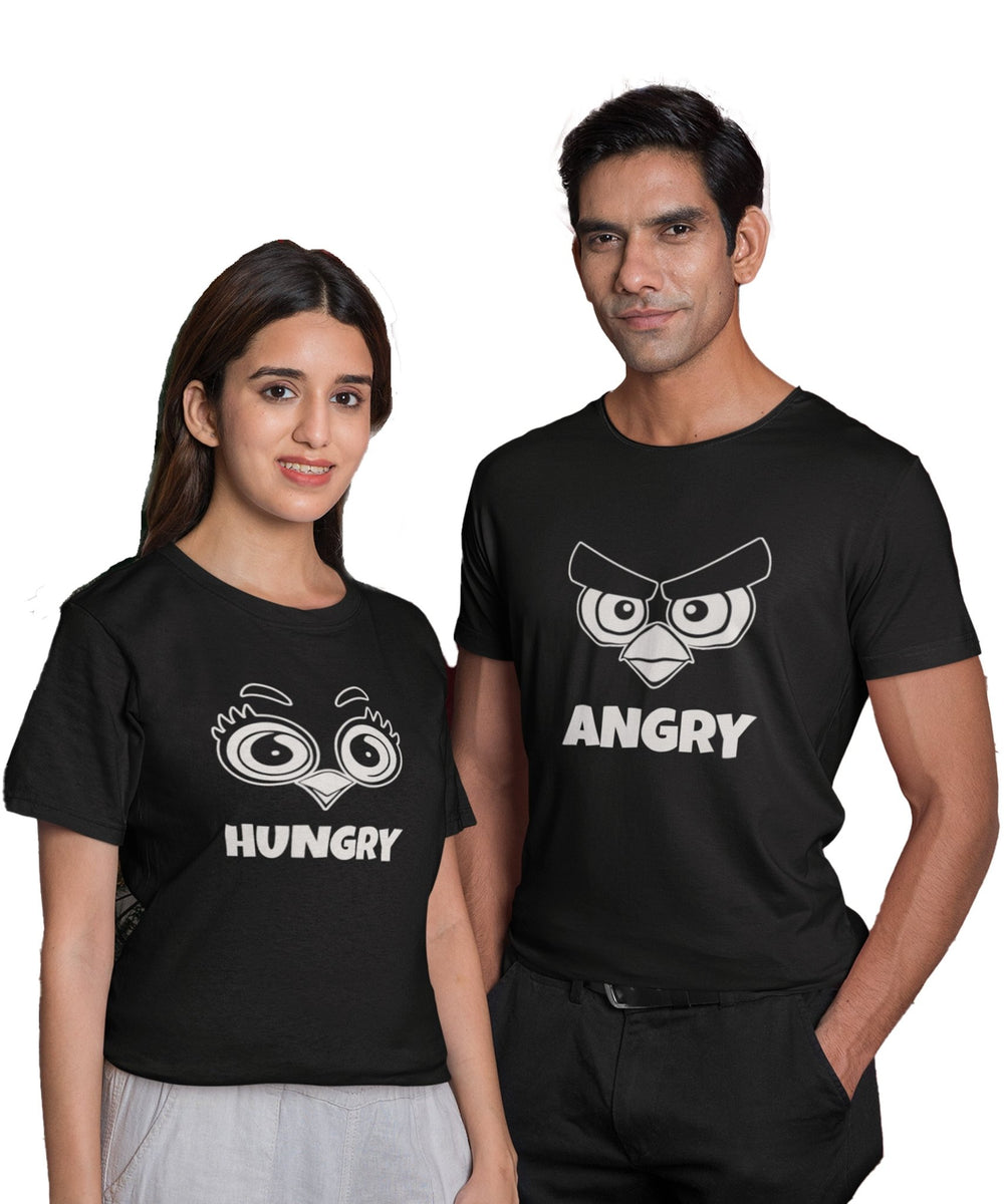 Angry Hungry - Couple T-shirts (Pack of 2) - Letshandcraft