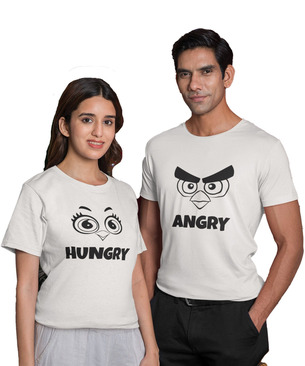 Angry Hungry - Couple T-shirts (Pack of 2) - Letshandcraft