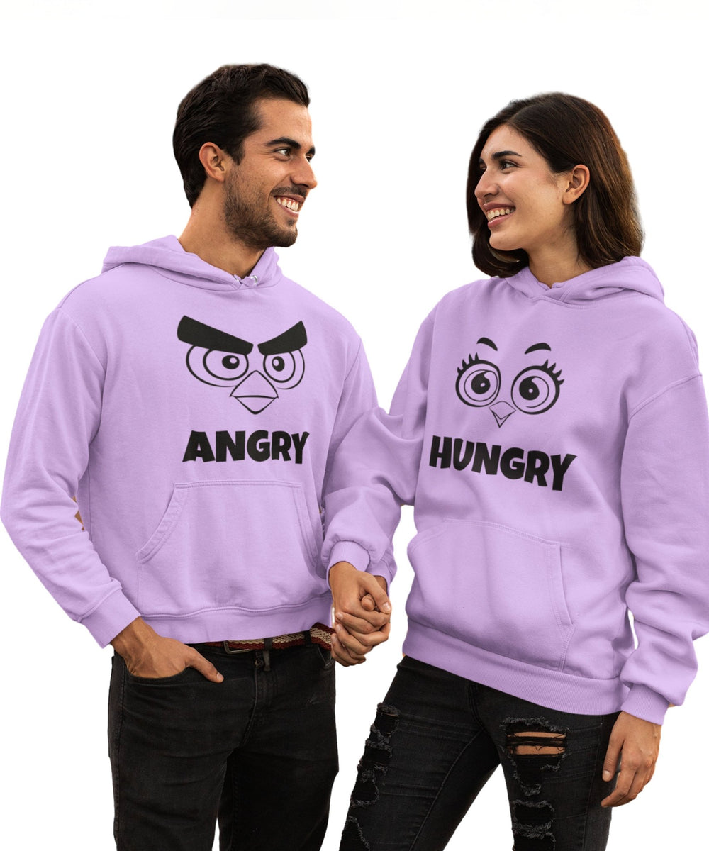 Angry v. Hungry - Couple Hoodies (pack of 2) - Letshandcraft