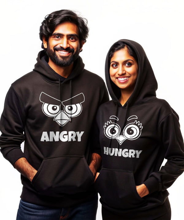 Angry v. Hungry - Couple Hoodies (pack of 2) - Letshandcraft