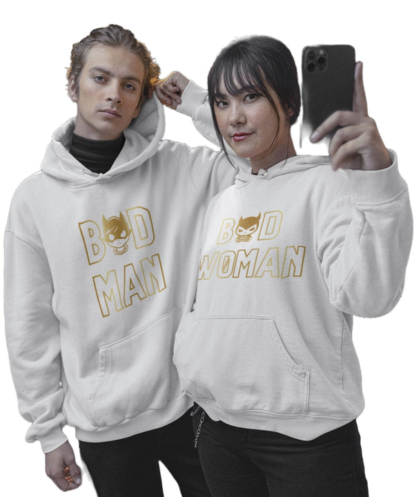 Badman & Badwoman - Couple Hoodies (pack of 2) - Letshandcraft