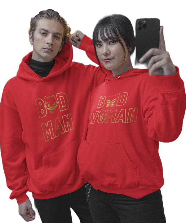 Badman & Badwoman - Couple Hoodies (pack of 2) - Letshandcraft