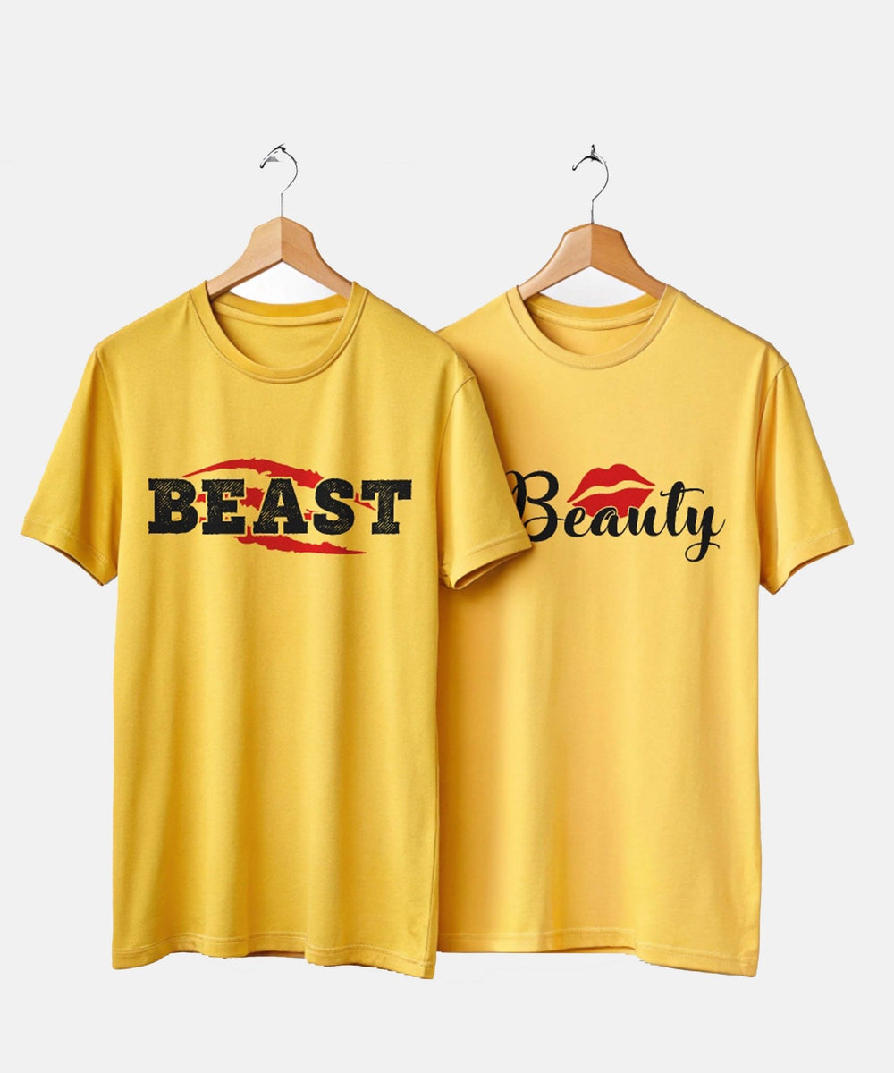 Beast Beauty - Couple T-shirts (Pack of 2) - Letshandcraft