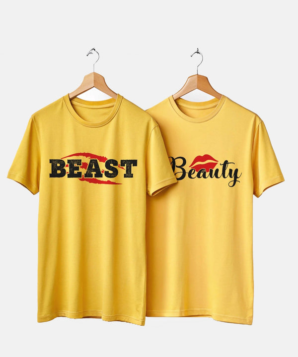 Beast Beauty - Couple T-shirts (Pack of 2) - Letshandcraft