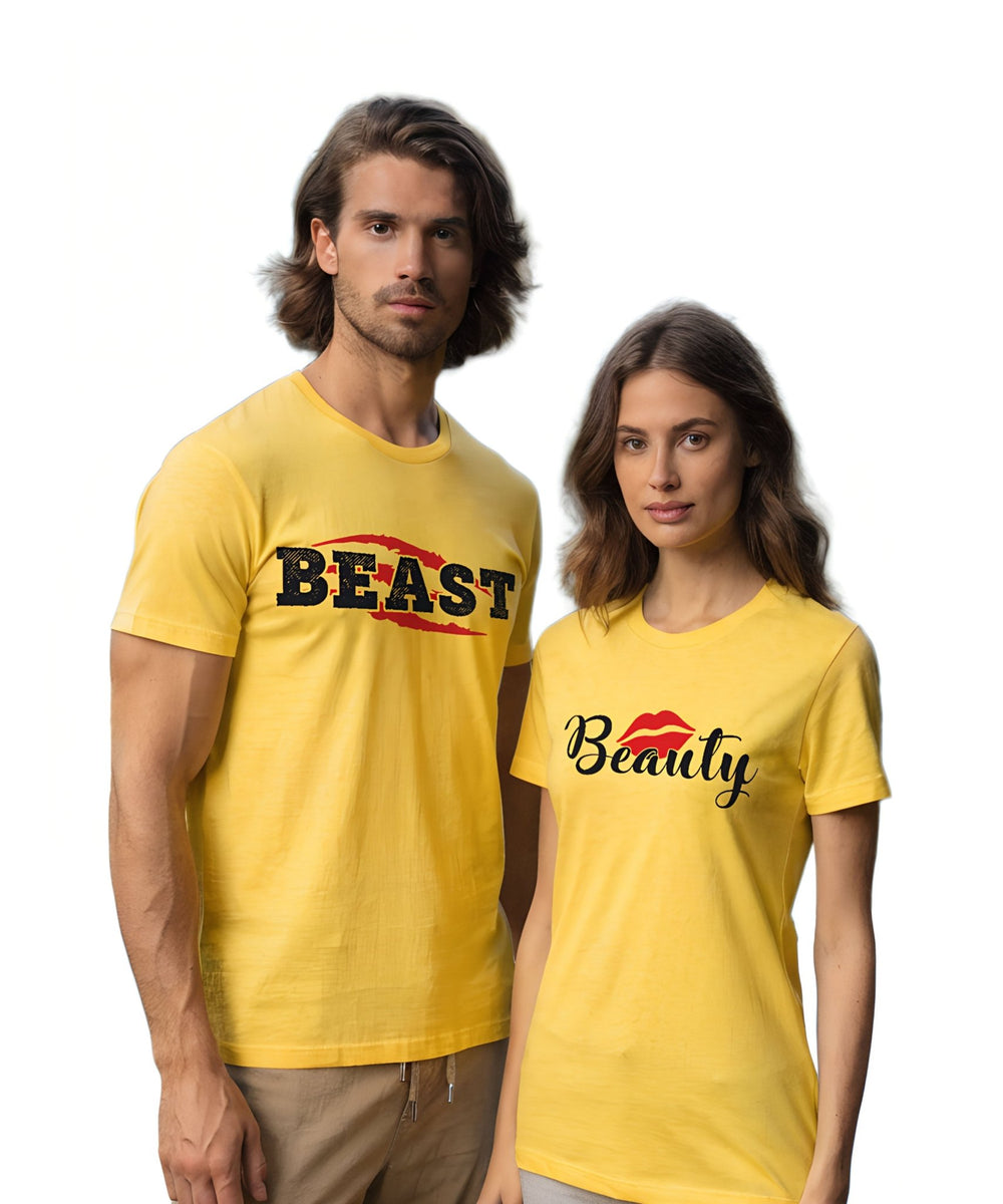 Beast Beauty - Couple T-shirts (Pack of 2) - Letshandcraft