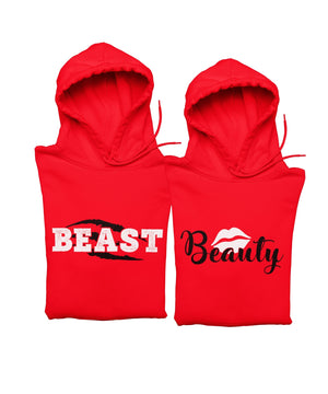 Beauty and the Beast - Matching Couple Hoodies (pack of 2) - Letshandcraft