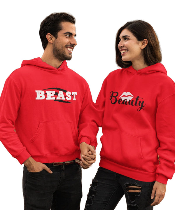 Beauty and the Beast - Matching Couple Hoodies (pack of 2) - Letshandcraft