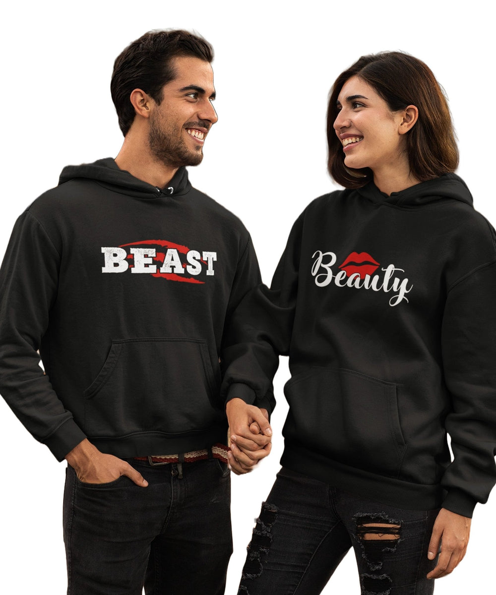 Beauty and the Beast - Matching Couple Hoodies (pack of 2) - Letshandcraft
