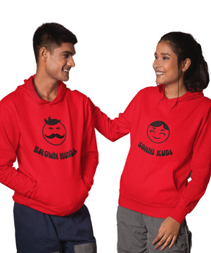 Brown Munda v. Sohni Kudi - Couple Hoodies (pack of 2) - Letshandcraft