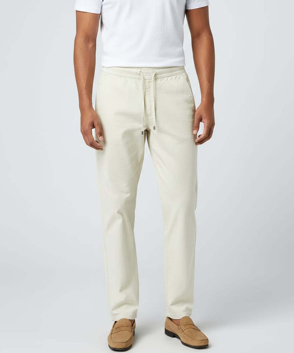 Casual Linen Pants for Men (Beige/Cream) - Letshandcraft