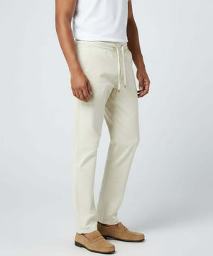 Casual Linen Pants for Men (Beige/Cream) - Letshandcraft