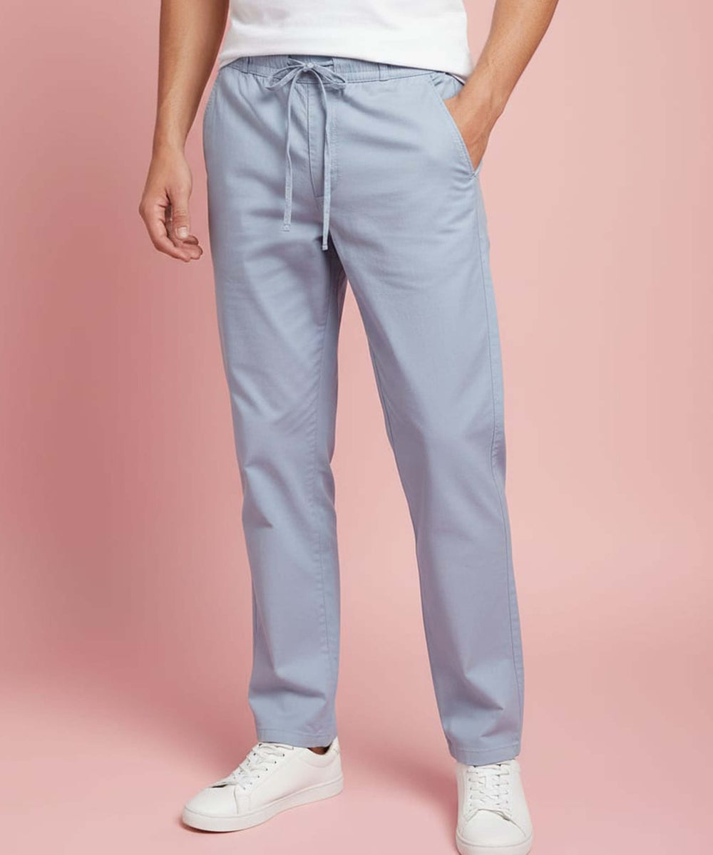 Casual Linen Pants for Men (Light Blue) - Letshandcraft