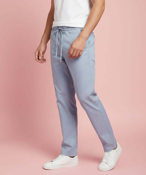 Casual Linen Pants for Men (Light Blue) - Letshandcraft