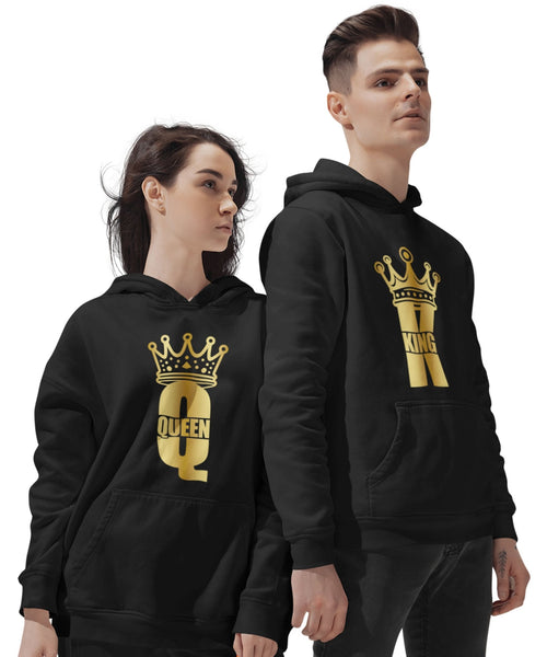 Crown King v. Queen - Couple Hoodies (pack of 2) - Letshandcraft