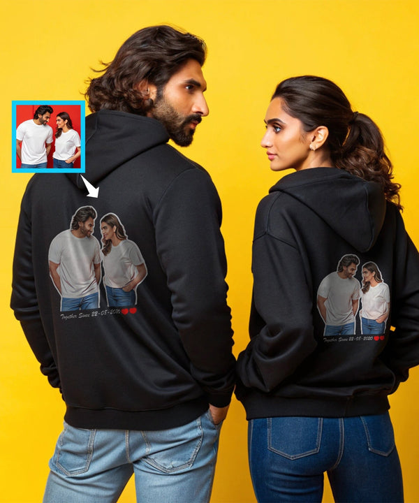 Customized Couple Hoodies (Pack of 2) - Letshandcraft
