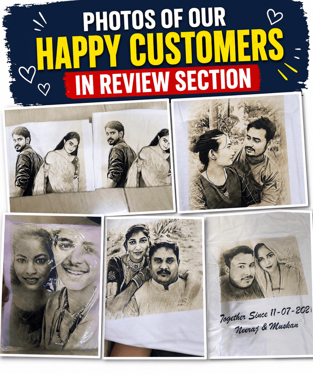 Customized Couple Tees (Pack of 2) - Letshandcraft