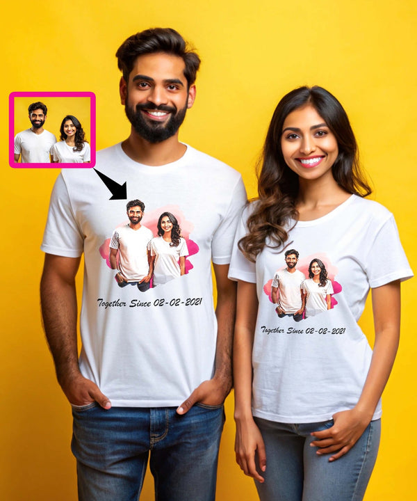 Customized Couple Tees (Pack of 2) - Letshandcraft