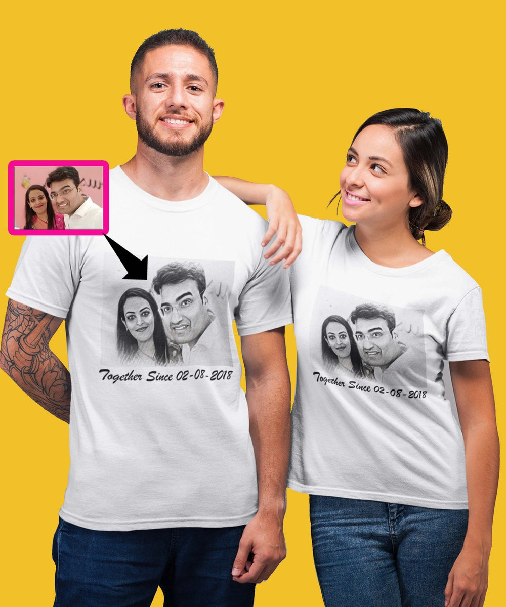 Customized Couple Tees (Pack of 2) - Letshandcraft
