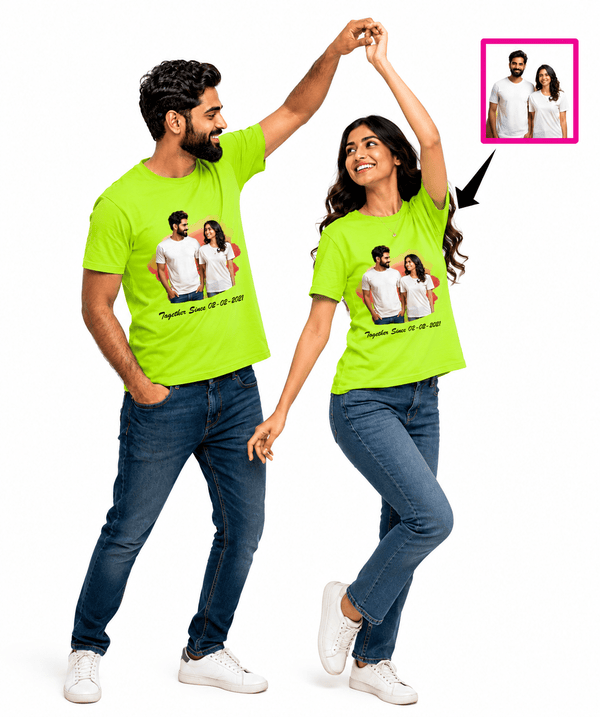 Customized Couple Tees (Pack of 2) - Letshandcraft
