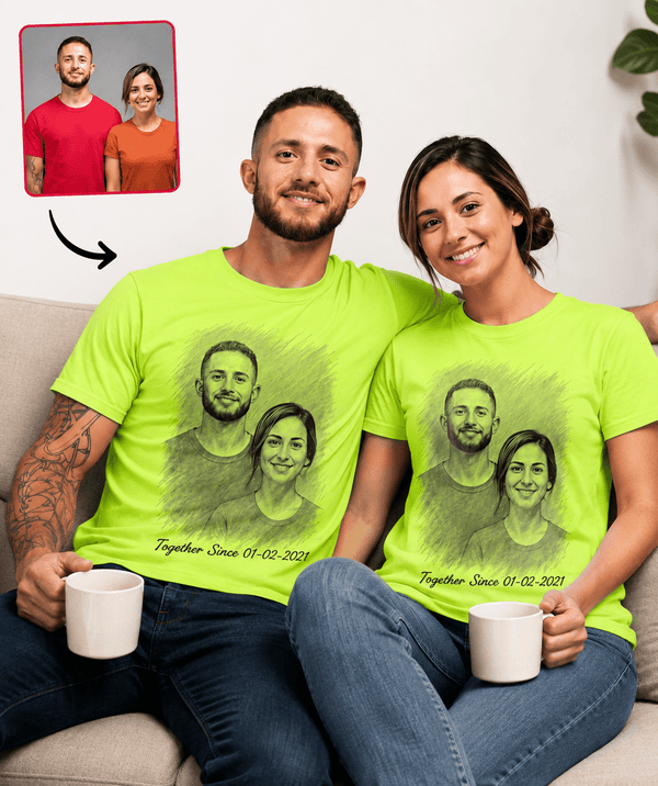 Customized Couple Tees (Pack of 2) - Letshandcraft