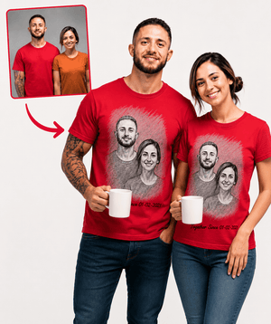 Customized Couple Tees (Pack of 2) - Letshandcraft