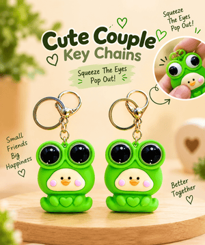 Cute Cats Couple Keychains – Set of 2 - Letshandcraft