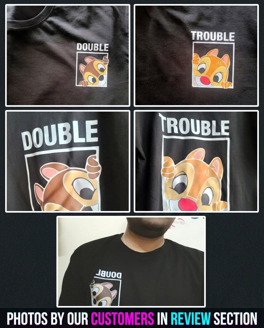 Double Trouble - Oversized Drop Shoulder T-Shirt (pack of 2) - Letshandcraft