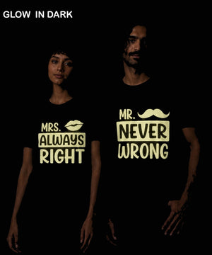 Glow in Dark - Couple T-shirts (Pack of 2) - Letshandcraft