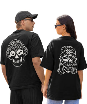 Hakunamatata - Both Side Printed Oversized Drop Shoulder T-Shirt - Letshandcraft