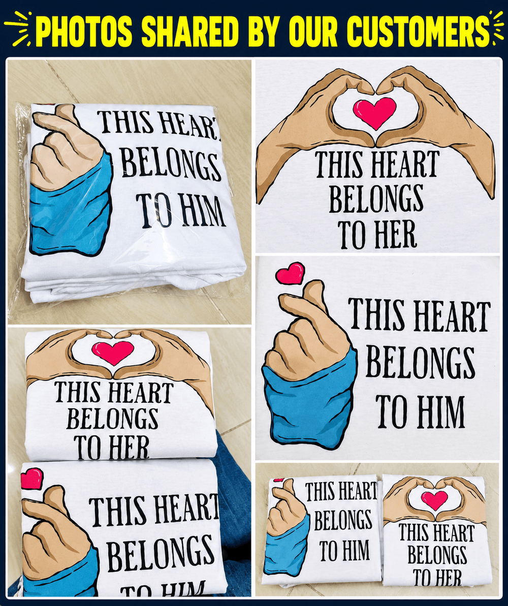 Heart - Couple T-shirts (Pack of 2) - Letshandcraft