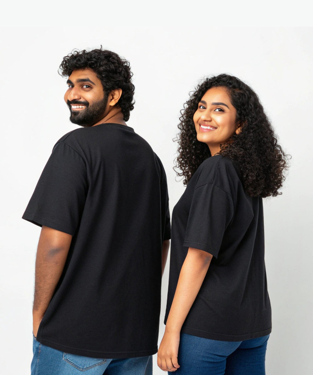Her Captain v. His Anchor - Oversized Drop Shoulder T-Shirt (pack of 2) - Letshandcraft