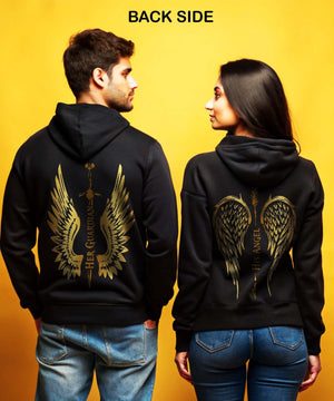 His Angel v. Her Guardian - Couple Hoodies (pack of 2) - Letshandcraft