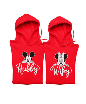 Hubby v. Wifey - Couple Hoodies (pack of 2) - Letshandcraft