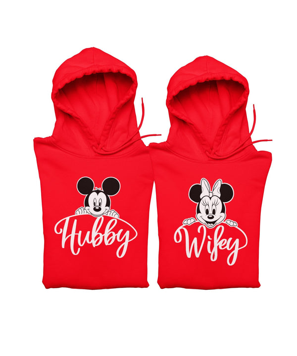 Hubby v. Wifey - Couple Hoodies (pack of 2) - Letshandcraft