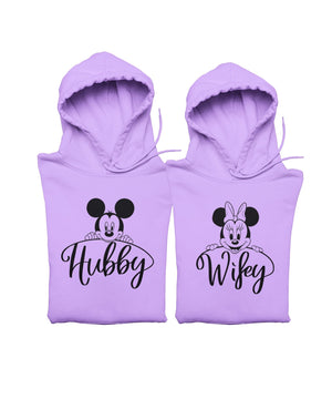 Hubby v. Wifey - Couple Hoodies (pack of 2) - Letshandcraft