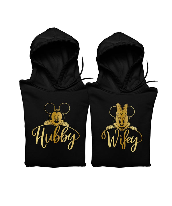 Hubby v. Wifey - Couple Hoodies (pack of 2) - Letshandcraft