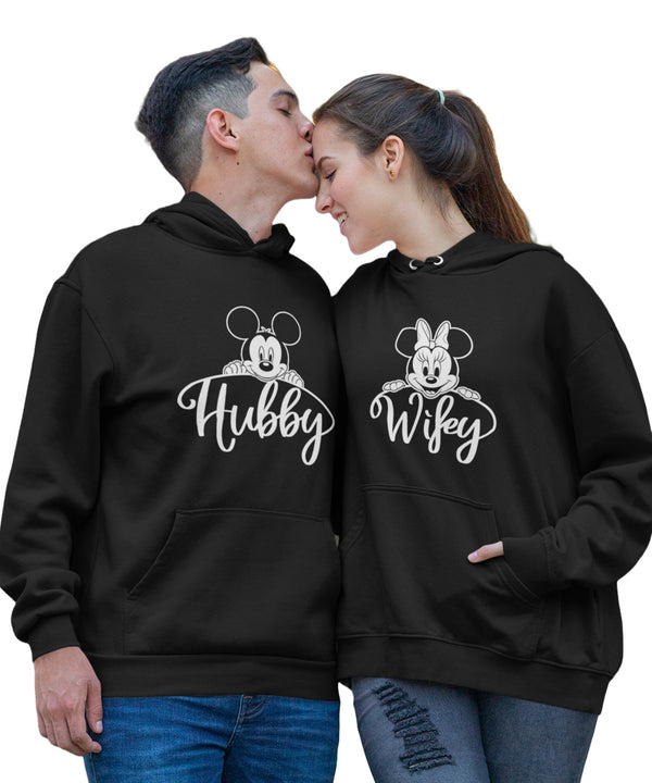Hubby v. Wifey - Couple Hoodies (pack of 2) - Letshandcraft