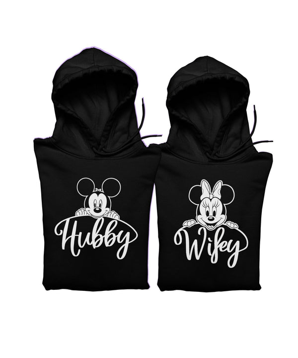 Hubby v. Wifey - Couple Hoodies (pack of 2) - Letshandcraft