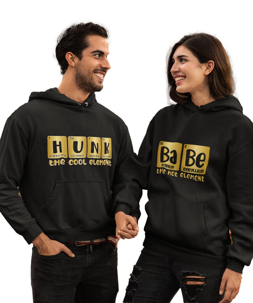 Hunk & Babe - Couple Hoodies (pack of 2) - Letshandcraft
