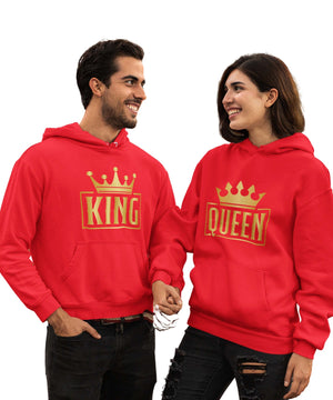 King & Queen - Couple Hoodies (pack of 2) - Letshandcraft