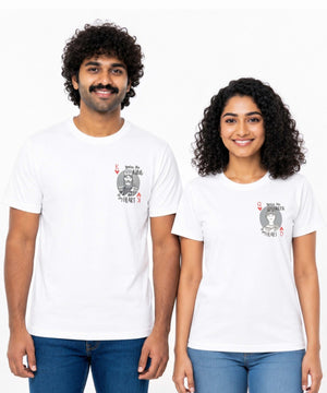 King & Queen of Hearts - Couple T-shirts (Pack of 2) - Letshandcraft