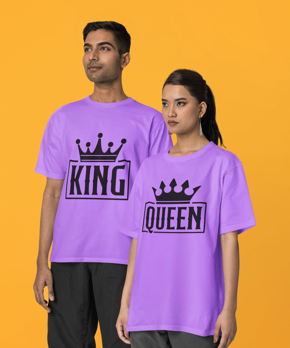 King v. Queen - Oversized Drop Shoulder T-Shirt (pack of 2) - Letshandcraft