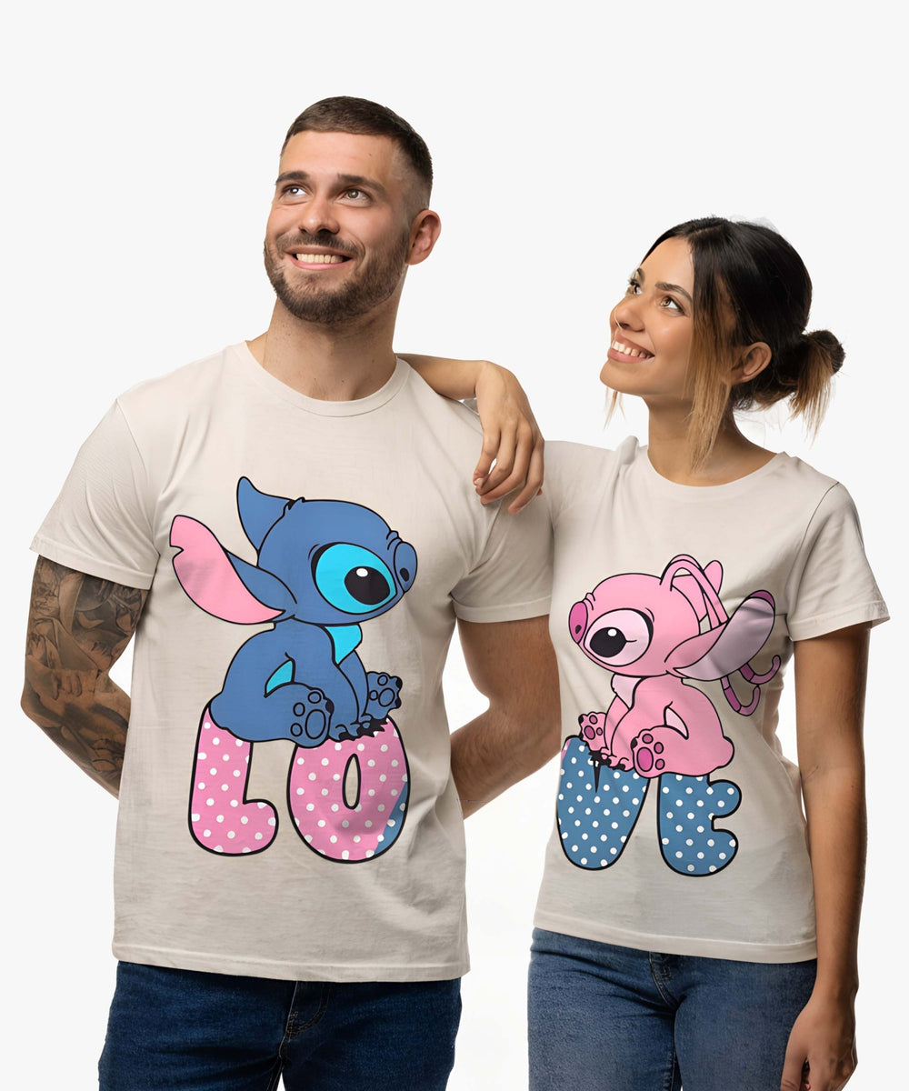 Love Cartoon - Couple White T-shirts (Pack of 2) - Letshandcraft