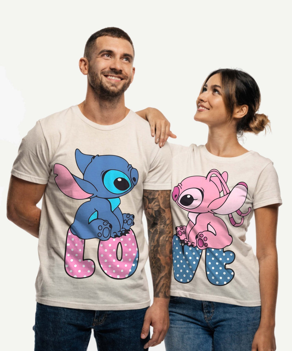 Love Cartoon - Couple White T-shirts (Pack of 2) - Letshandcraft