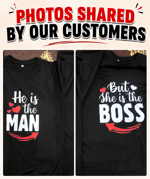 Man and the Boss - Oversized Drop Shoulder T-Shirt (pack of 2) - Letshandcraft