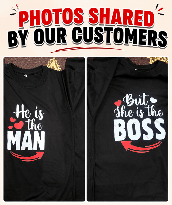 Man and the Boss - Oversized Drop Shoulder T-Shirt (pack of 2) - Letshandcraft