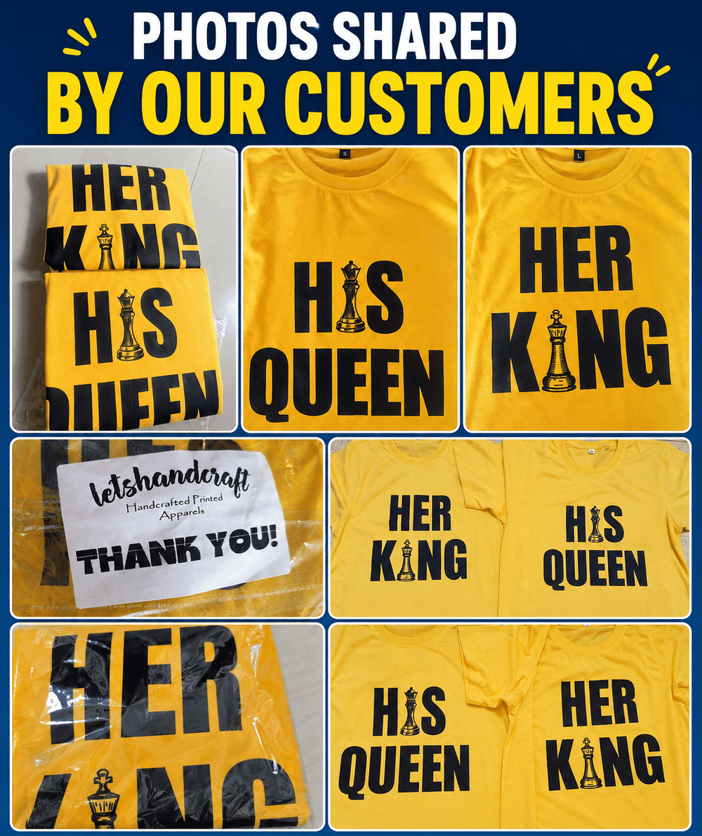 Man & The Boss - Couple T-shirts (Pack of 2) - Letshandcraft