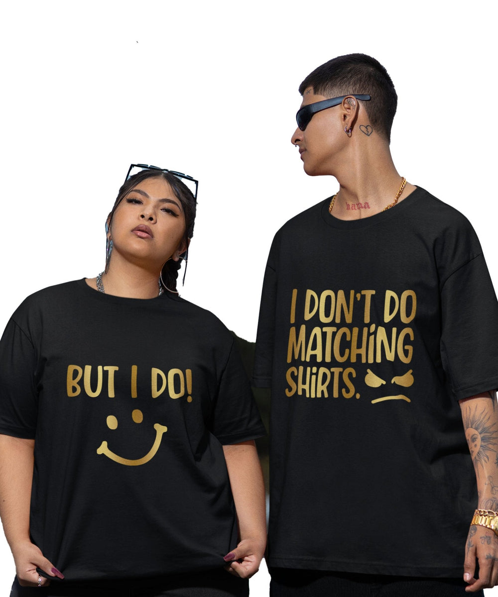 Matching Dress - Oversized Drop Shoulder T-Shirt (pack of 2) - Letshandcraft