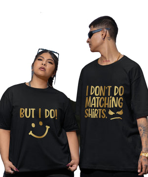 Matching Dress - Oversized Drop Shoulder T-Shirt (pack of 2) - Letshandcraft
